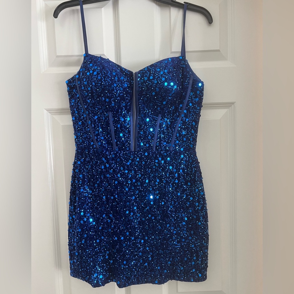 Sherri Hill Royal Blue Dress